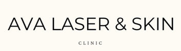 Logo of Ava Laser & Skin Clinic on a white background